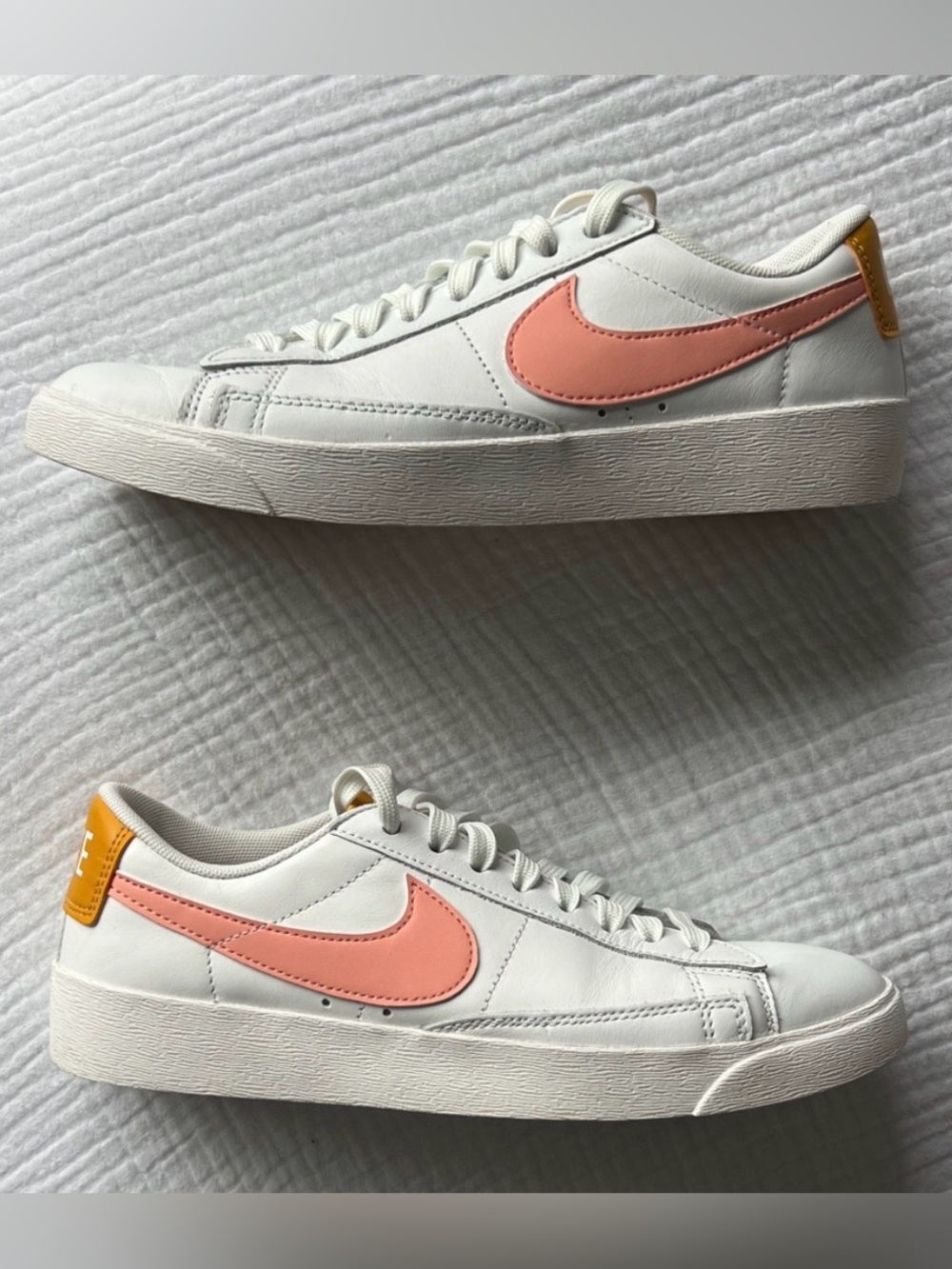 Nike Blazer Low SE Sneaker in White/Pink Quartz-Pollen • Women’s Size 7 • IN BOX